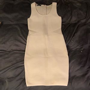 Bebe Tan Ribbed Stretch Dress *Great Condition *S
